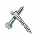 Hex head wood screw